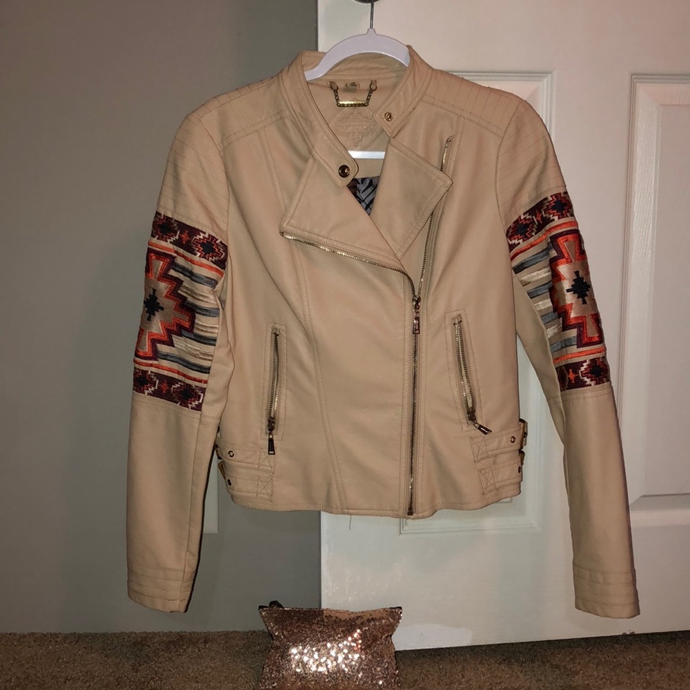 Faux leather jacket